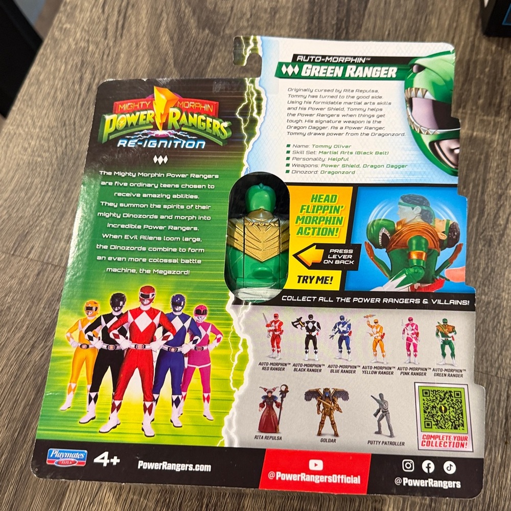 Power Rangers Green Ranger Figure - Picture 2 of 2